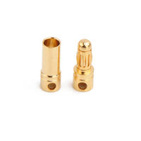 Fiche banane 3.5mm couleur or plaqué or modèle de prise câble de connexion borne de câblage