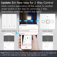 Interrupteur mural ZigBee 2mqtt Home Assistant 3 gangs, avec ou sans fil neutre, sans condensateur, contrôle à distance par application