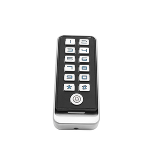 Lecteur de carte d'identité 13,56 MHz WG26 34 fonctionne avec le contrôleur d'accès, bouton physique en métal pour la porte, contrôle d'accès - Product Image 2