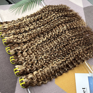 Extensiones de Cabello Humano Virgen 100% Natural, Ondulado Profundo, Color P4/27, Venta al Por Mayor - Product Image 6