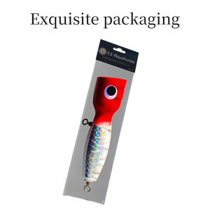 Wooden Popper Lure 80g Topwater <b>Floating</b> Bait For Sea <b>Fishing</b> Saltwater Fish Target - Product Image 5