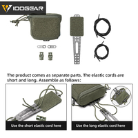IDOGEAR Boîte de rangement pour batterie NVG en nylon pour casque tactique, vert Ranger, système de rétention réglable en forme de T avec contrepoids