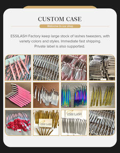 Pincettes de luxe multiples <span class=keywords><strong>couleurs</strong></span>, 1 pièce, meilleure vente, création de votre propre marque avec Logo Mega Volume, vesus - Product Image 2