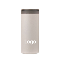 Gobelet isotherme en acier inoxydable à double paroi, tasse de voyage anti-fuite à large ouverture, portable et réutilisable, avec logo personnalisé OEM