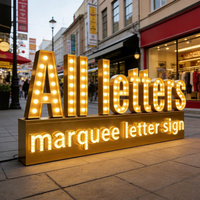 Lettres lumineuses LED 3D personnalisées, logo cursive, enseigne en métal, éclairage publicitaire, étanche IP65 pour vitrine de magasin, événement