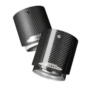 MINI JCW Carbon Fiber Muffler Forged Exhaust Tailpipe Stainless Steel Exhaust system Tail pipe Cover For COOPER S F R series