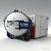 Fourneau de frittage horizontal à atmosphère d'argon contrôlée par PLC, de qualité supérieure, coloré, à contrôle de point de rosée élevé et faible teneur en oxygène