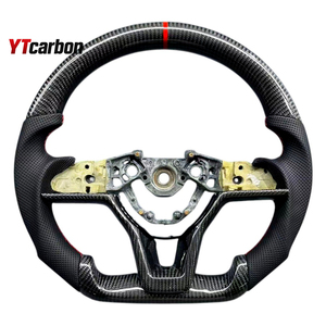 Volant de course en fibre de carbone véritable personnalisé YTcarbon pour <span class=keywords><strong>Micra</strong></span> 17-24 K14 Nismo JDM, accessoires intérieurs de voiture, style racing. - Product Image 6