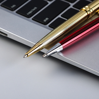 Stylo métallique haut de gamme avec logo personnalisé, cadeau d'affaires de luxe pour hôtel VIP, largeur d'écriture 1,0 mm