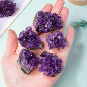 Wholesale Natural Crystal <strong>Crafts</strong> Healing <strong>Gems</strong> Bulk Beautiful Amethyst Cluster for Decoration - Product Image 4