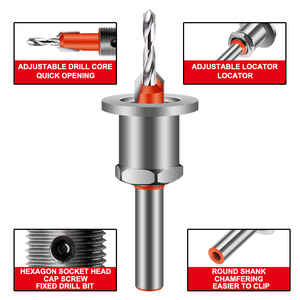 Songqi HSS Mũi khoan chế biến gỗ <span class=keywords><strong>Router</strong></span> <span class=keywords><strong>bit</strong></span> phay cắt vít extractor remon phá hủy khoan gỗ - Product Image 5