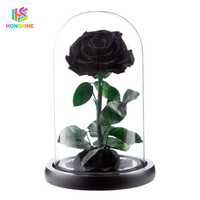 Hot verkopende Valentijnsdag/Moederdag cadeaus: geconserveerde roos in acryl cadeaudoos voor thuis/bruiloft decoratie bloem