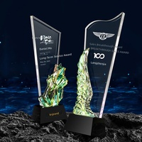 Trophée en cristal créatif et coloré, médaille personnalisée pour les employés exceptionnels, les champions de ventes, récompenses haut de gamme, galas annuels, cérémonies d'hommage
