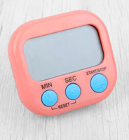 Minuteur de cuisine compact de marque originale avec interrupteur d'alimentation, rappel électronique et chronomètre