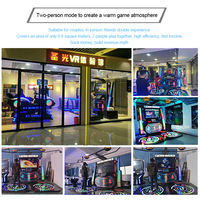 VR Double Dance Machine-Grande plate-forme de marche sans espace avec jeu de tir Bataille Divertissement Ensemble de jeu vr