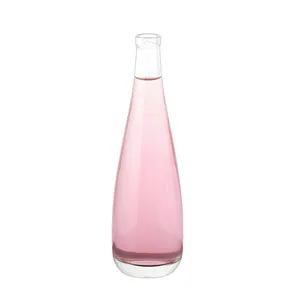 自有品牌定制彩瓶热伏特加白兰地磨砂葡萄酒玻璃瓶