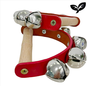 Campana <span class=keywords><strong>de</strong></span> Manivela <span class=keywords><strong>de</strong></span> Cuero con Mango <span class=keywords><strong>de</strong></span> Madera Orff Toys, Sonido Nítido y Claro, Venta al por Mayor - Product Image 6