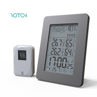 Meilleur prix OEM Station météo domestique sans fil avec écran LCD en plastique, thermomètre numérique, hygromètre extérieur industriel