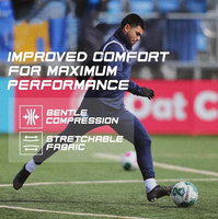 Chaussettes de sport antidérapantes personnalisées de haute qualité pour hommes, idéales pour le football et le soccer, avec motif numérique, pour le printemps