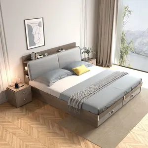 Melhor dormir seccional super king tamanho parede montado, tatami madeira encaixotado cama slat quadro com armazenamento