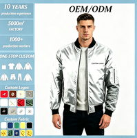 Blouson Bomber Personnalisé en Toile Imprimée Florale Automne Homme Femme Col Montant Chaud Coupe-Vent Décontracté Long Manteau Zippé à Fermeture Frontale