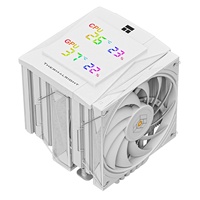 ROYAL KNIGHT 120 Refroidisseur d'air CPU double tour 6 caloducs en aluminium pour LGA 1851/1700 AM4/5 Noir Blanc TDP245W pour 245W + Power
