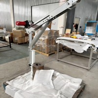 Lève-charge électrique Ute, 880 lb, en alliage d'aluminium, pliable, avec treuil 12V 24V et flèche télescopique rotative
