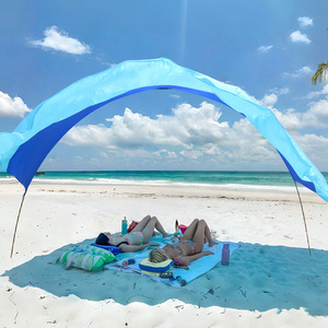Toldo de playa rectangular de nylon impermeable, autoportante, para uso en patio y playa. - Product Image 1