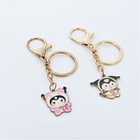 Nouveau Porte-clés Créatif en Métal Motif Animal de Dessin Animé Mignon, pour Voiture et Sac, Idéal comme Cadeau de Retour