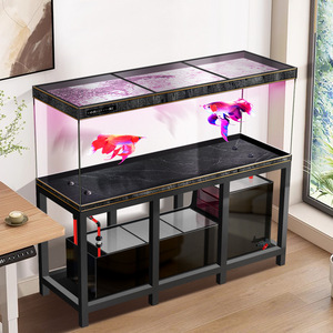 Acquario in Vetro Ultra Trasparente Senza Cornice, Grande e Panoramico, per Soggiorno, Ecologico e Durevole - Product Image 3