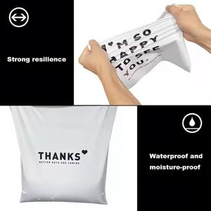 Custom Print Poly Mailers Mailing <b>Bags</b> Glossy Luxury Recyclable Custom Size Clothing <b>Package</b> Shipping <b>Bags</b> with Custom Logo - Product Image 5