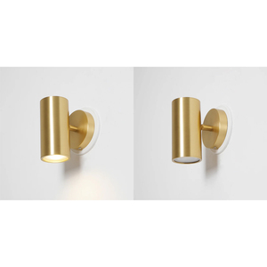 Applique murale en <span class=keywords><strong>laiton</strong></span> pour chambre à coucher Lecture Design de hall d'hôtel Finition en <span class=keywords><strong>laiton</strong></span> brossé Tête cylindrique Applique Champeaux - Product Image 4