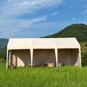 Tente de camping portable camouflage pas chère, vente directe d'usine, avec <span class=keywords><strong>moustiquaire</strong></span> latérale imprimée, <span class=keywords><strong>toile</strong></span> Oxford 300D, structure en acier - Product Image 5