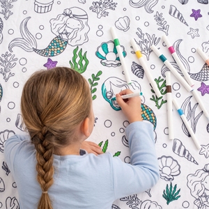 Kit de coloriage DIY pour couverture lavable, avec marqueur permanent, couverture Sherpa à dessiner pour enfants et adultes - Product Image 2