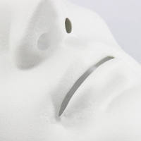 ZJFIT Halloween Mascarade Dancer Ghost Step Street Dance Mask Hip Hop White Ball Full Face Mask