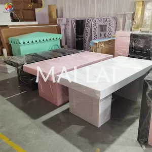 Colorful Kids Dining Table High Quality Acrylic Material Children Table For Wedding Event Party