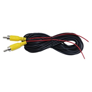 Cable De Vídeo Para Cámara De Marcha Atrás – 6 Metros, Con Conector RCA Macho Y Cable De Alimentación – Compatible Con GPS Y Monitores De Coche