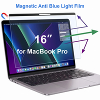 Protecteur d'écran magnétique anti-lumière bleue de haute qualité pour MacBook Pro 16 pouces 2019 A2141, protection des yeux, filtre UV, film anti-reflets
