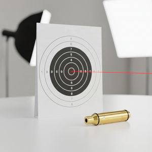 Visée laser d'entraînement à point rouge 9mm .223Rem 380ACP 40S&W 12GA avec interrupteur arrière (sans piles) pour entraînement au tir à sec - Product Image 1