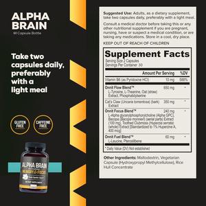 Dropshipping OEM Natural Brain Nootropic Suplemento para enfoque de memoria y claridad mental Cognitive Boost Adult 60 cápsulas - Product Image 2