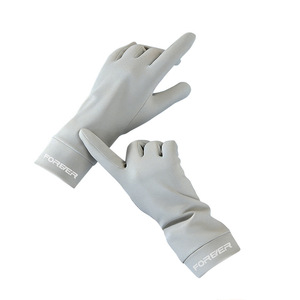Gants de conduite Forever Ice Silk à rabat fin, protection UV, pour femmes, style été - Product Image 1