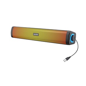 <b>Sound</b> <b>Bar</b> With USB Cable 2.0 Channel Plastic Material Desktop Speaker With Colorful Led Lights - Product Image 2