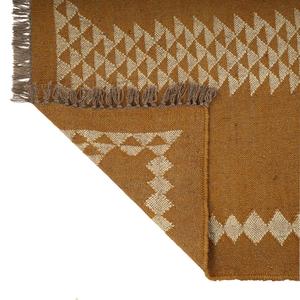 Tapis décoratif géométrique en laine Kilim fabriqué à la main de qualité supérieure pour salon ou bureau à domicile ensembles de tapis - Product Image 4