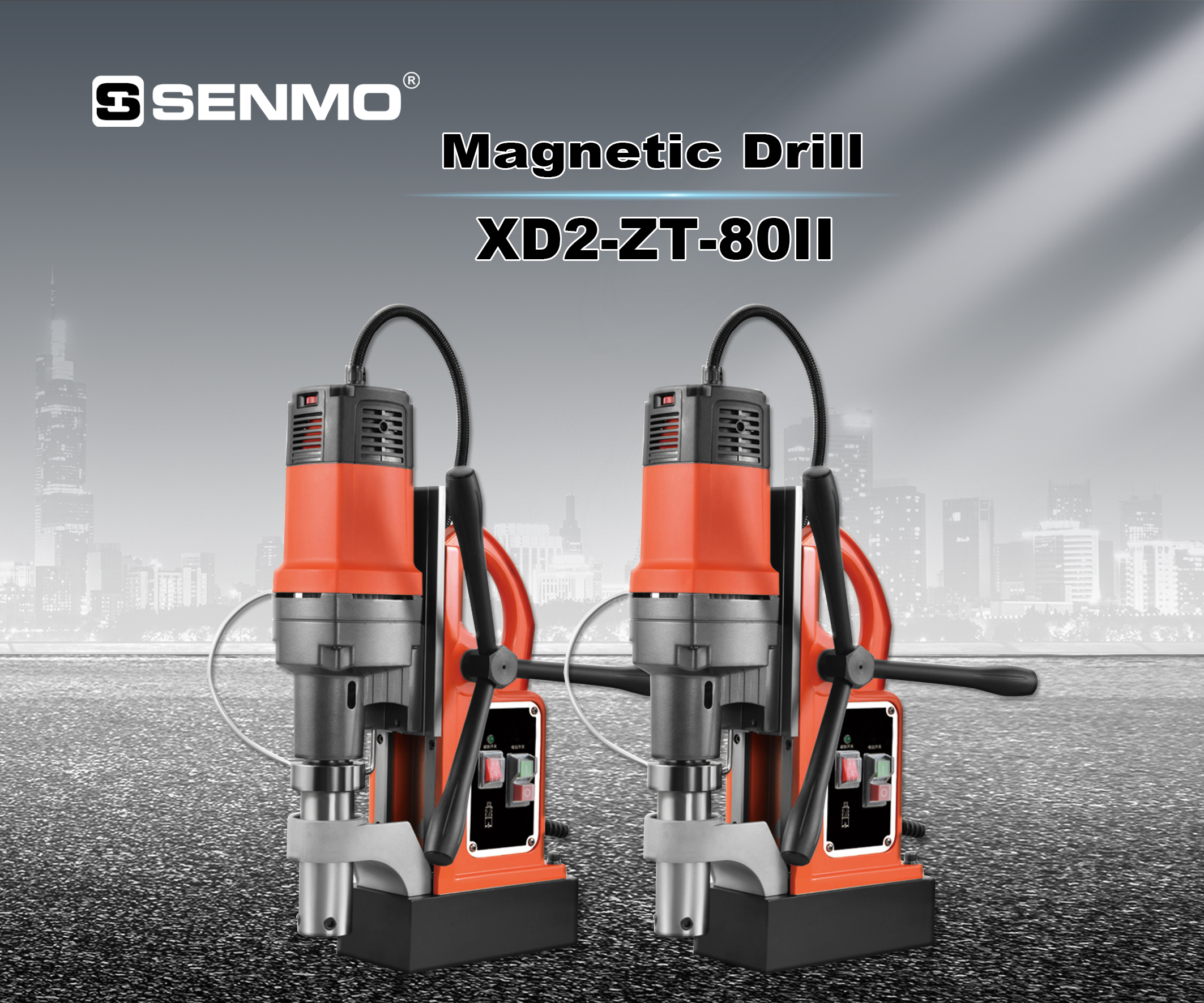 Senmo XD2-ZT-80II Electric Magnetic Core Drill Depth Esay Control
