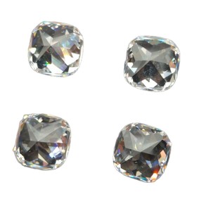 Guitai Cushion Cut Cubic Zirconia Gemstones Clear White Synthetic For Jewelry Making - Product Image 5