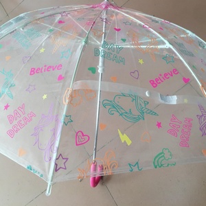 Mini parapluie portable transparent pour enfant avec sifflet, parapluie pour enfants - Product Image 6