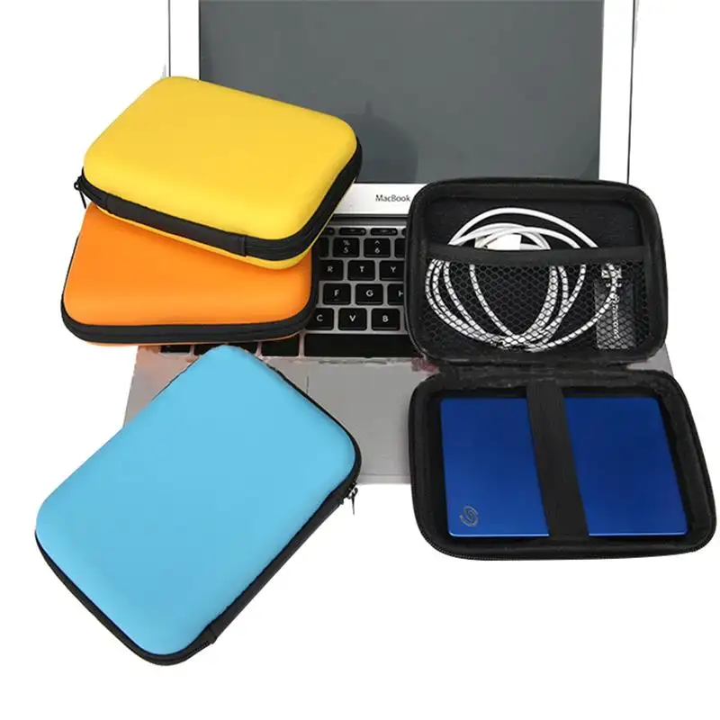 Eva Box Bag 2.5 ''Eva Zipper Case Mobile Hard Disk Custom Hard Shell Storage Data Cable Storage Bag Tool Hard Shell Eva Case