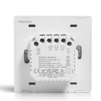 Interrupteur mural intelligent à bouton-poussoir personnalisé Wifi Tuya Zigbee APP, télécommande, 1/2/3 gang, fonctionne avec Alexa Google Home
