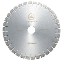 Lame de scie circulaire turbo diamantée haute vitesse 350 mm (14 pouces) pour granit et pierre, qualité de soudure supérieure, longue durée de vie