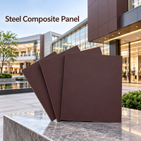 Panneau composite en acier de 4 mm 1220x2440 mm pour revêtement de porte de meuble